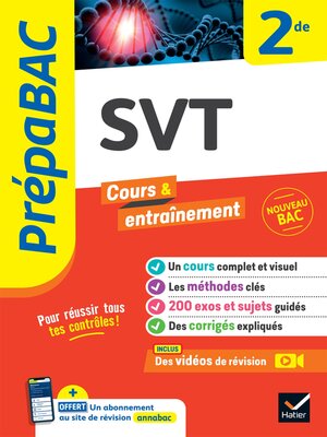 cover image of Prépabac SVT 2de
